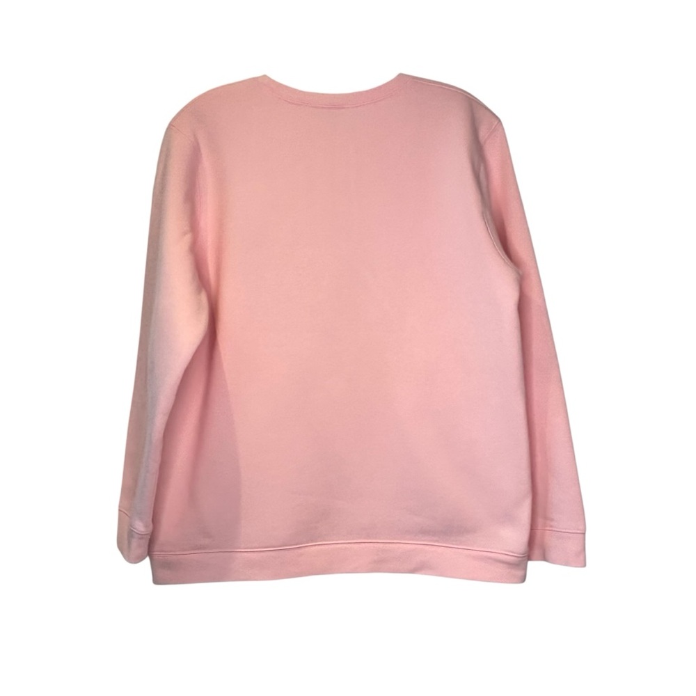 Vintage New Northern Reflections Light Pink crew-neck sweat shirt floral scene L - Picture 5 of 8